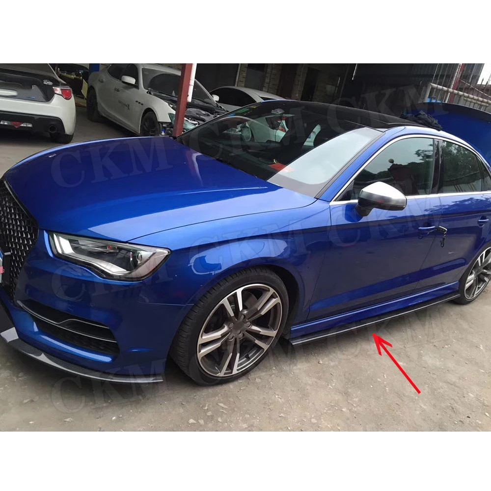 Carbon Fiber Side Skirts Covers for Audi A3 S3 RS3 Sedan 4 door 2014 2015 2016 2017 2018 FRP Side Bumper Aprons Car Accessories
Carbon Fiber Side Skirts Covers for Audi A3 S3 RS3 Sedan 4 door 2014 2015 2016 2017 2018 FRP Side Bumper Aprons Car Accessories
