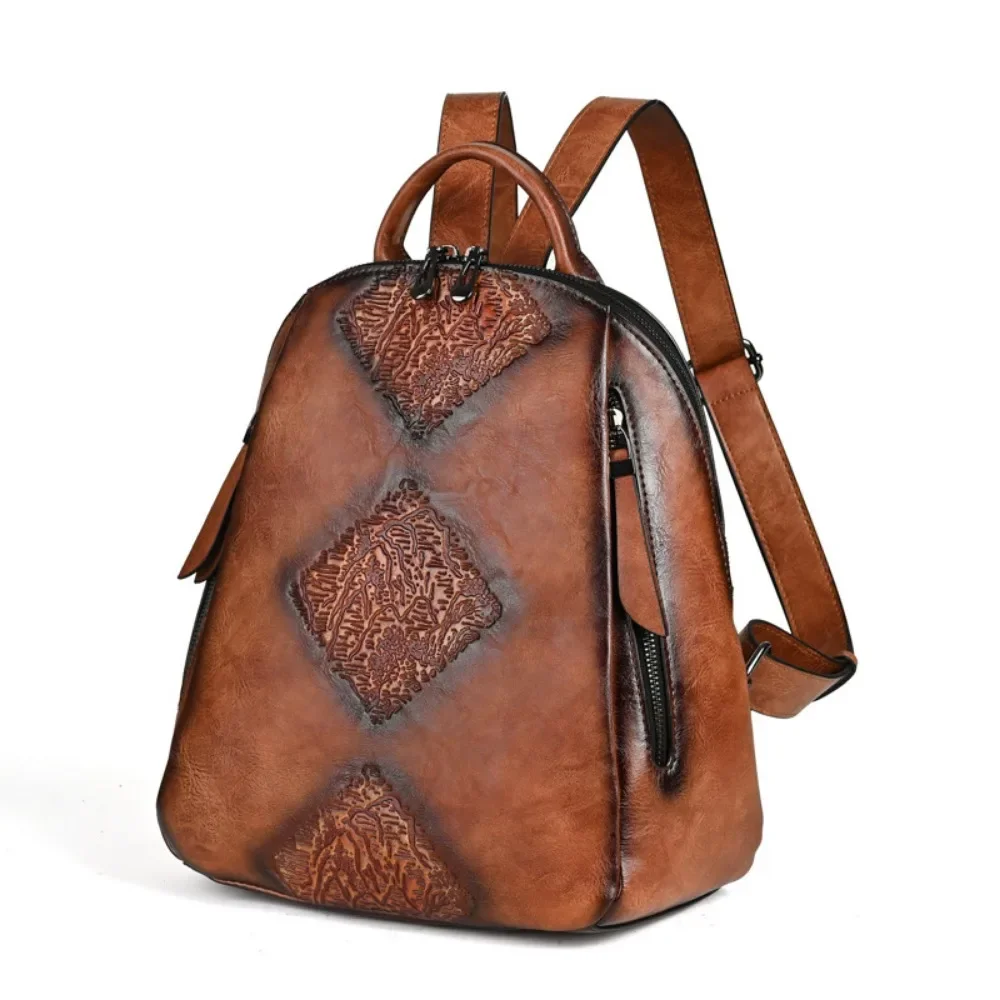 Vintage Backpacks For Women Embossed Chinese Style Women Backpacks Large Capacity Shoulder Bag Pu Leather Female Mochila
Vintage Backpacks For Women Embossed Chinese Style Women Backpacks Large Capacity Shoulder Bag Pu Leather Female Mochila