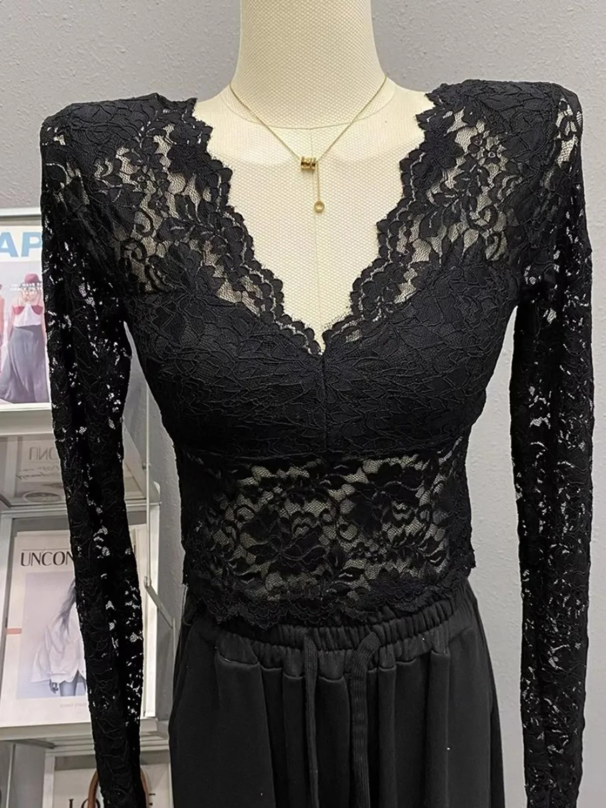 Женский осенне-зимний новый топ-боди Spicy Girl Pure Desire с длинными рукавами, кружевной отделкой и эффектом пышности, маленький размер
Женский осенне-зимний новый топ-боди Spicy Girl Pure Desire с длинными рукавами, кружевной отделкой и эффектом пышности, маленький размер