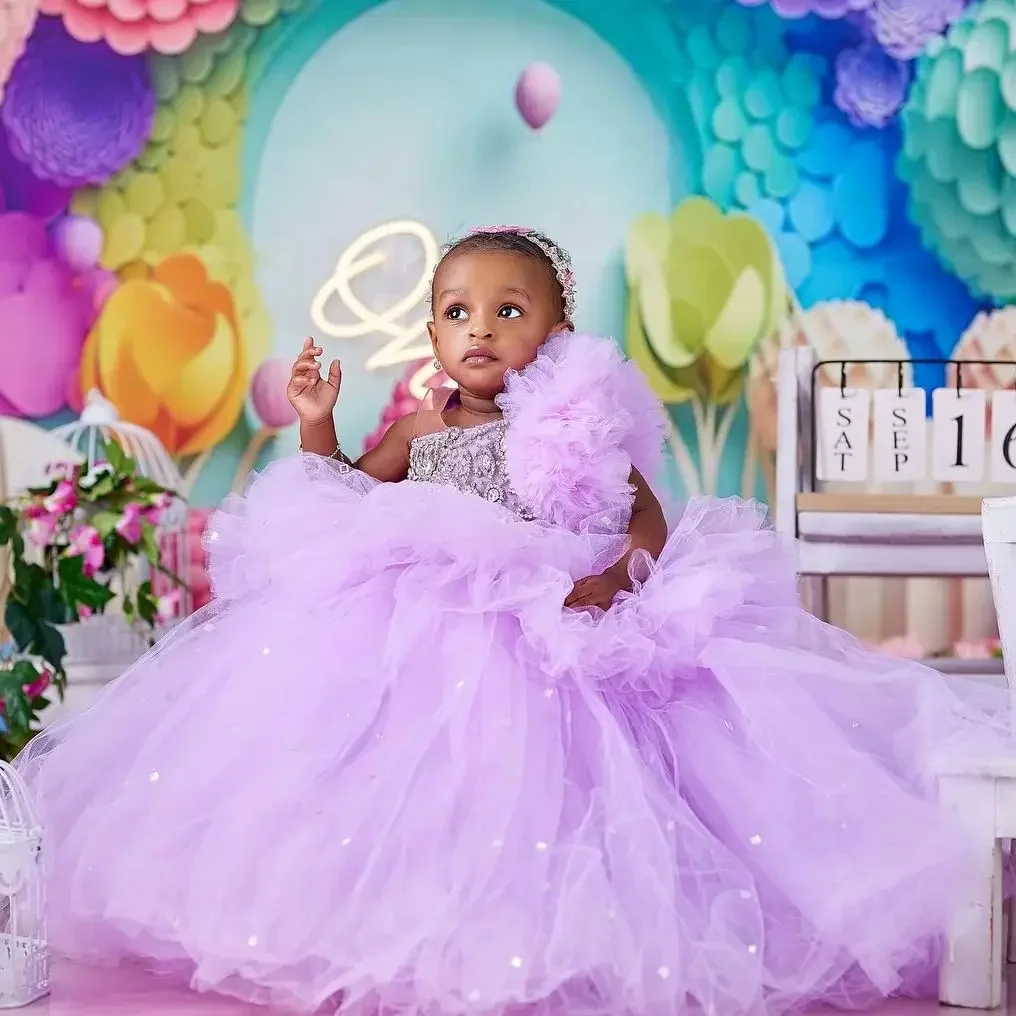 Customized Lavender Flower Girl Dresses For Wedding Crystal Sleeveless Tulle Lovely Kids Birthday Party First Communion Gown
Customized Lavender Flower Girl Dresses For Wedding Crystal Sleeveless Tulle Lovely Kids Birthday Party First Communion Gown