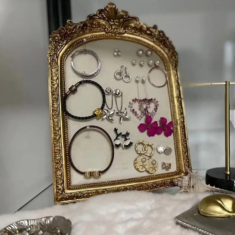 Classical Photo Frame Jewelry Showcase Flannel Lined Resin Construction Earring Necklace Holder For Home Retail Use
Classical Photo Frame Jewelry Showcase Flannel Lined Resin Construction Earring Necklace Holder For Home Retail Use