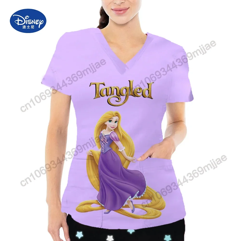 Cartoon Girl Pocket Tops V-neck Design Women's Clothing Short Sleeves Women's T-shirts
Cartoon Girl Pocket Tops V-neck Design Women's Clothing Short Sleeves Women's T-shirts