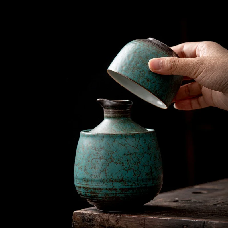 Household Chinese Ceramic Wine Warmer Pot Cup Set Boiling Hot Wine Antique Wine Set
Household Chinese Ceramic Wine Warmer Pot Cup Set Boiling Hot Wine Antique Wine Set