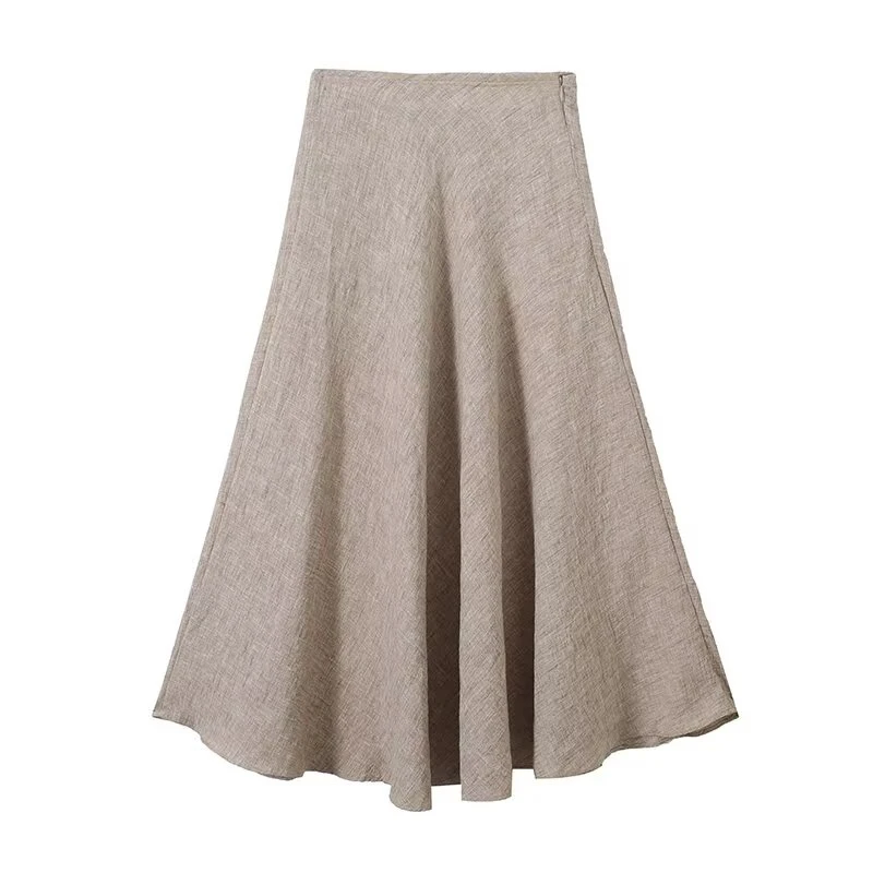 New 2026 Women Solid Casual Summer Skirt Vintage High Waist A-line Midi Skirts
New 2026 Women Solid Casual Summer Skirt Vintage High Waist A-line Midi Skirts