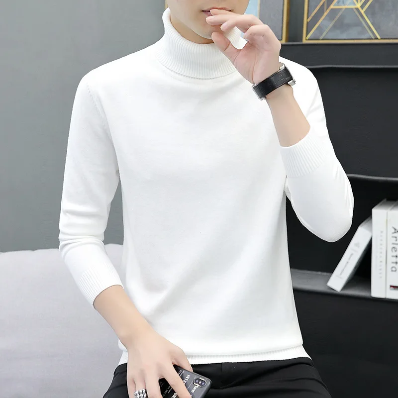 Men's High Collar Knitted Sweater Thiened Slim Fit Color Autumn Winter Inner Wear Casual Sle Breathable Long Sve...
Men's High Collar Knitted Sweater Thiened Slim Fit Color Autumn Winter Inner Wear Casual Sle Breathable Long Sve...