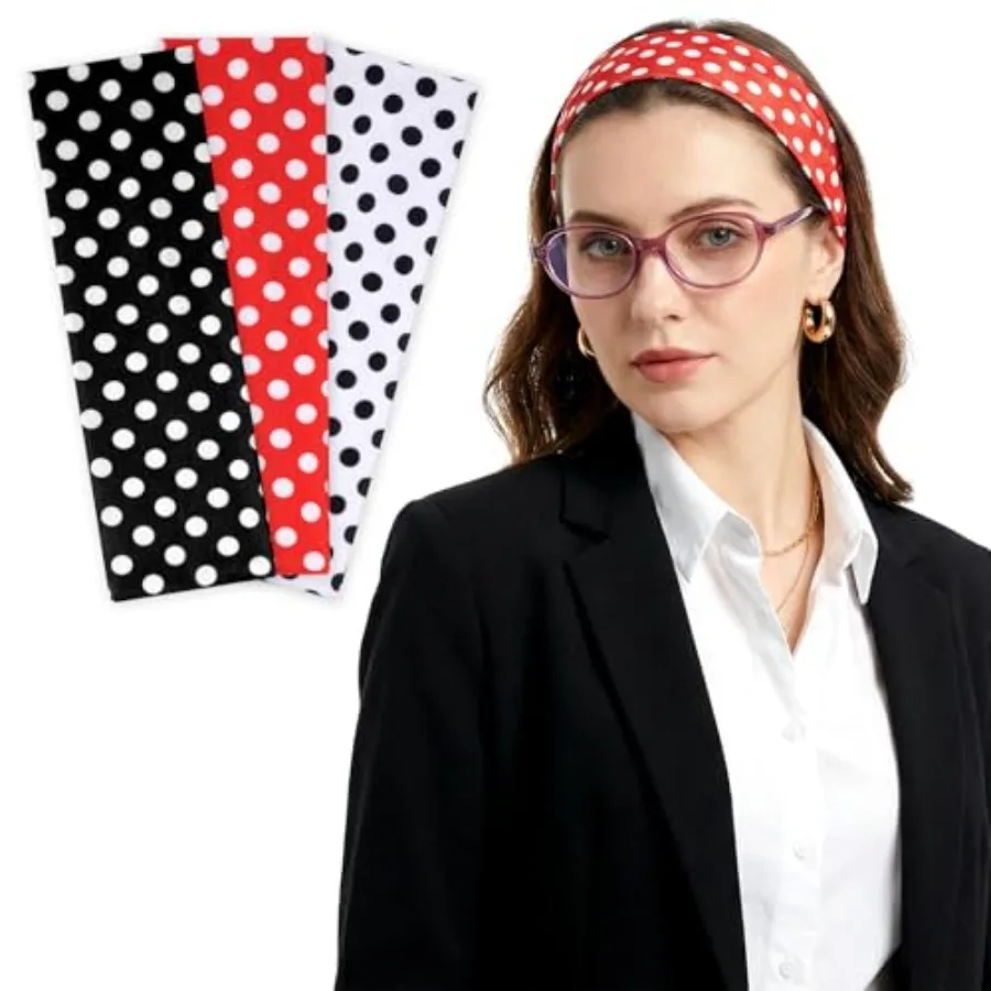 3Pcs Wide Polka Dot Headbands Non Slip Stretchy Headbands for Women Sports Workout Yoga Vintage Outfits
3Pcs Wide Polka Dot Headbands Non Slip Stretchy Headbands for Women Sports Workout Yoga Vintage Outfits