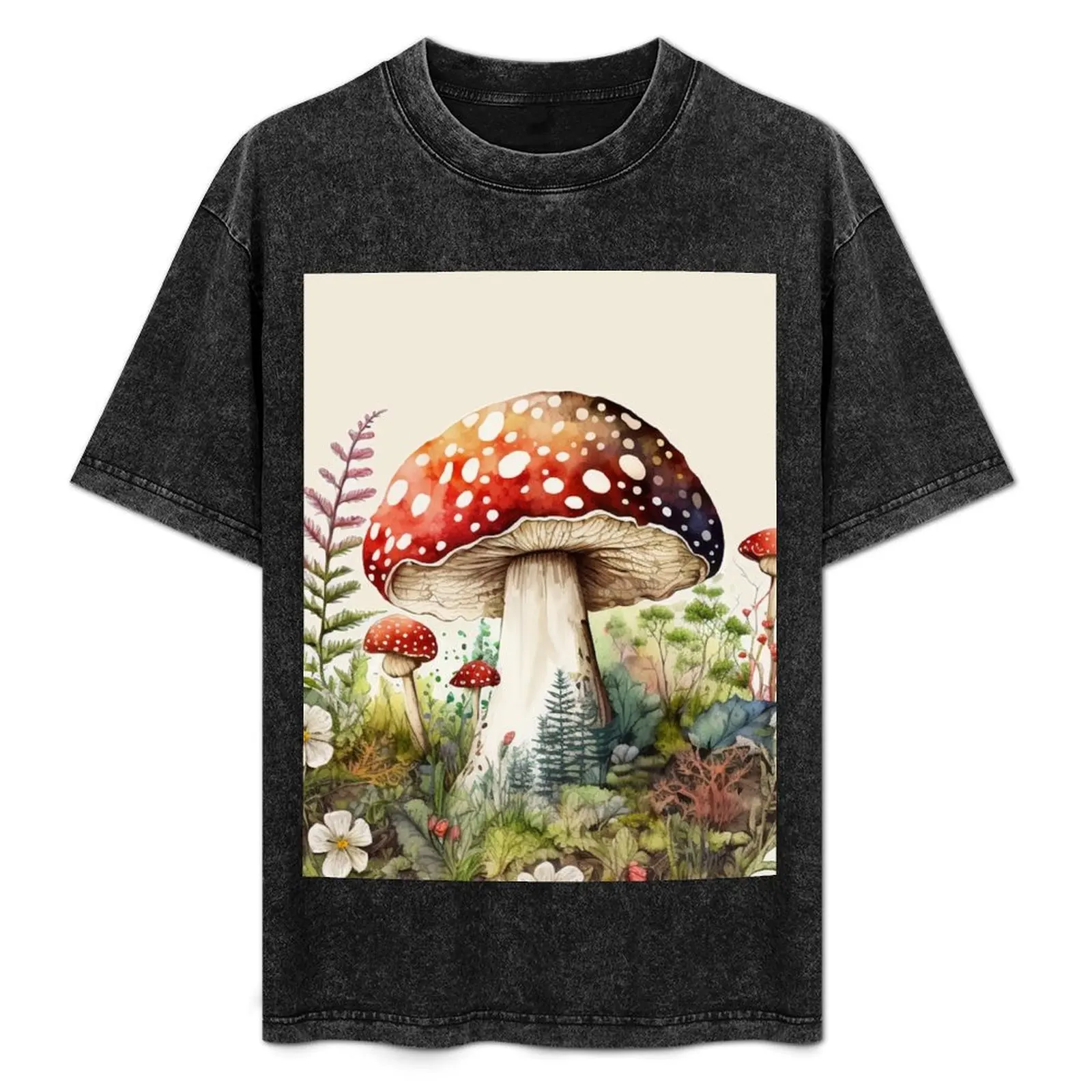 Watercolor Amanita Muscaria Red Mushroom with Wildflowers T-Shirt Comfort Stretch Tee Shirt
Watercolor Amanita Muscaria Red Mushroom with Wildflowers T-Shirt Comfort Stretch Tee Shirt