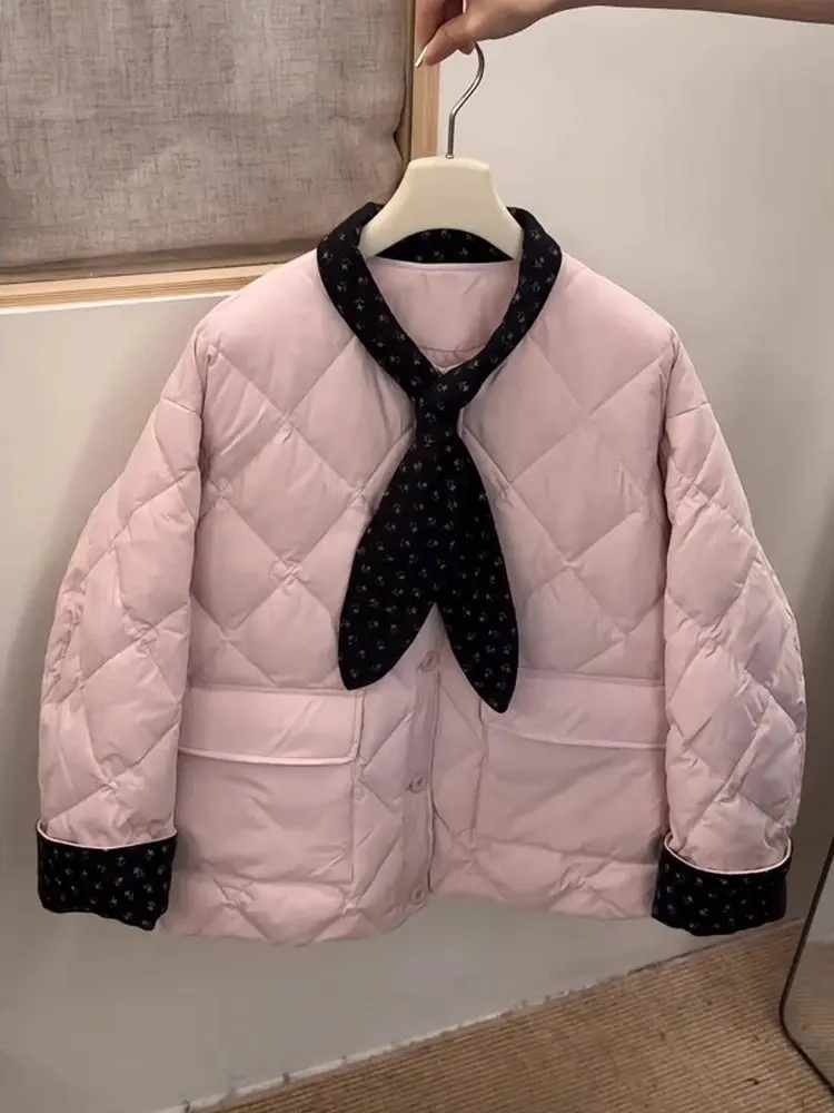 Розовый или Thiened, теплая хлопковая куртка, корейская зимняя одежда, пальто небольшого размера, свободный крой, длинный све
Розовый или Thiened, теплая хлопковая куртка, корейская зимняя одежда, пальто небольшого размера, свободный крой, длинный све