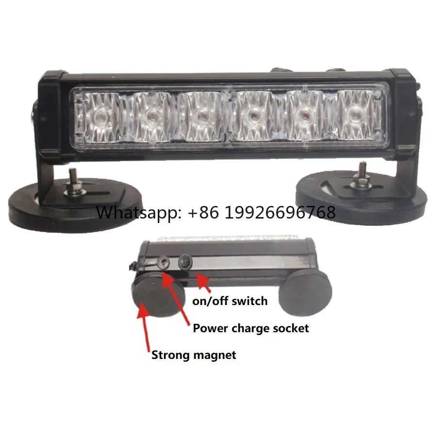 Portable Rechargeable Battery Powered Magnetic Mount Led Strobe Light for Tractor Crane Trailer Forklift Truck ATV UTV Auto Car
Portable Rechargeable Battery Powered Magnetic Mount Led Strobe Light for Tractor Crane Trailer Forklift Truck ATV UTV Auto Car