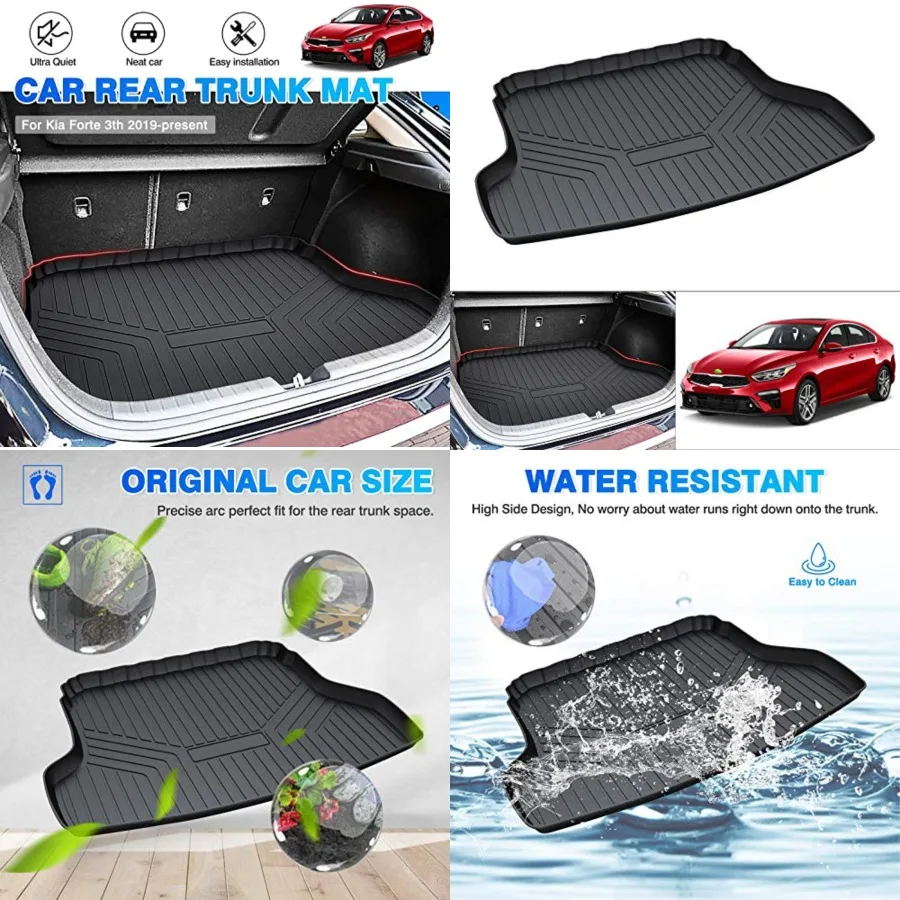Cargo Liner Custom Fit for Kia Forte 2019-2024 Accessories All Weather Trunk Mat for Forte Cargo Mat Heavy Duty TPE Anti-Slip High Side
Cargo Liner Custom Fit for Kia Forte 2019-2024 Accessories All Weather Trunk Mat for Forte Cargo Mat Heavy Duty TPE Anti-Slip High Side