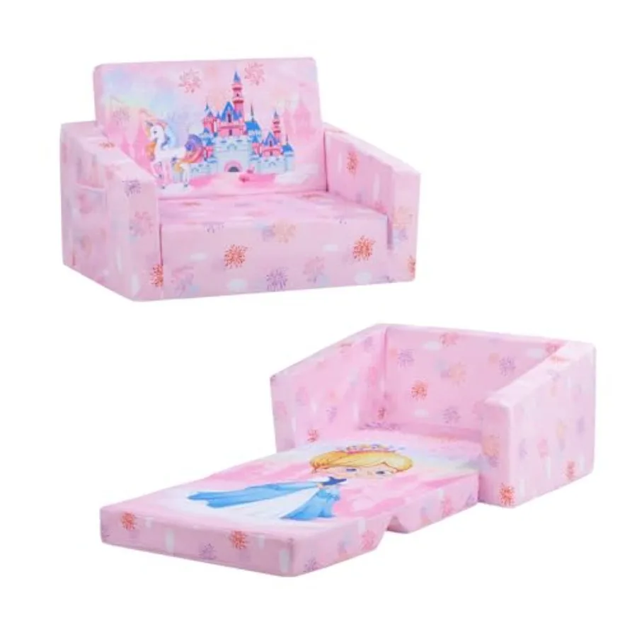 Foldable Sofas Couch 2 in 1 Convertible Sofa to Lounger Flip Open Toddlers Sofa Bed
Foldable Sofas Couch 2 in 1 Convertible Sofa to Lounger Flip Open Toddlers Sofa Bed