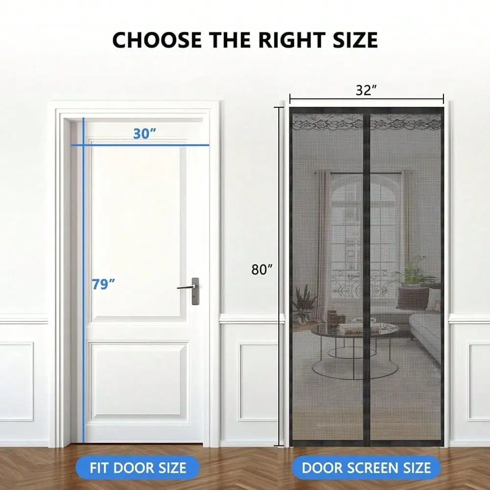Screen Door Mesh Screen Doors With Magnets Pet Friendly 32inch X 80inch Reinforced Magnet Screens For Doorways Magic Mesh Scree
Screen Door Mesh Screen Doors With Magnets Pet Friendly 32inch X 80inch Reinforced Magnet Screens For Doorways Magic Mesh Scree