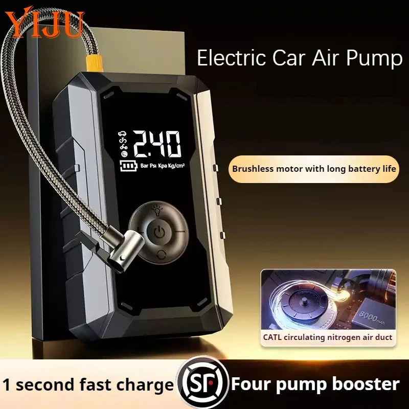 Электрический автомобильный воздушный насос с ЖК-дисплеем, надувной насос для шин, перезаряжаемый автомобильный беспроводной воздушный компрессор, подходит для автомобиля, мотоцикла, велосипеда
Электрический автомобильный воздушный насос с ЖК-дисплеем, надувной насос для шин, перезаряжаемый автомобильный беспроводной воздушный компрессор, подходит для автомобиля, мотоцикла, велосипеда