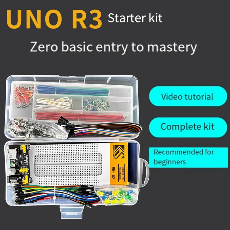 Durable-Starter Kit для Arduino R3 DIY Project для UNO R3 Electronic с макетной платой Box 830, стартовый комплект для Arduino R3 DIY Proj
Durable-Starter Kit для Arduino R3 DIY Project для UNO R3 Electronic с макетной платой Box 830, стартовый комплект для Arduino R3 DIY Proj