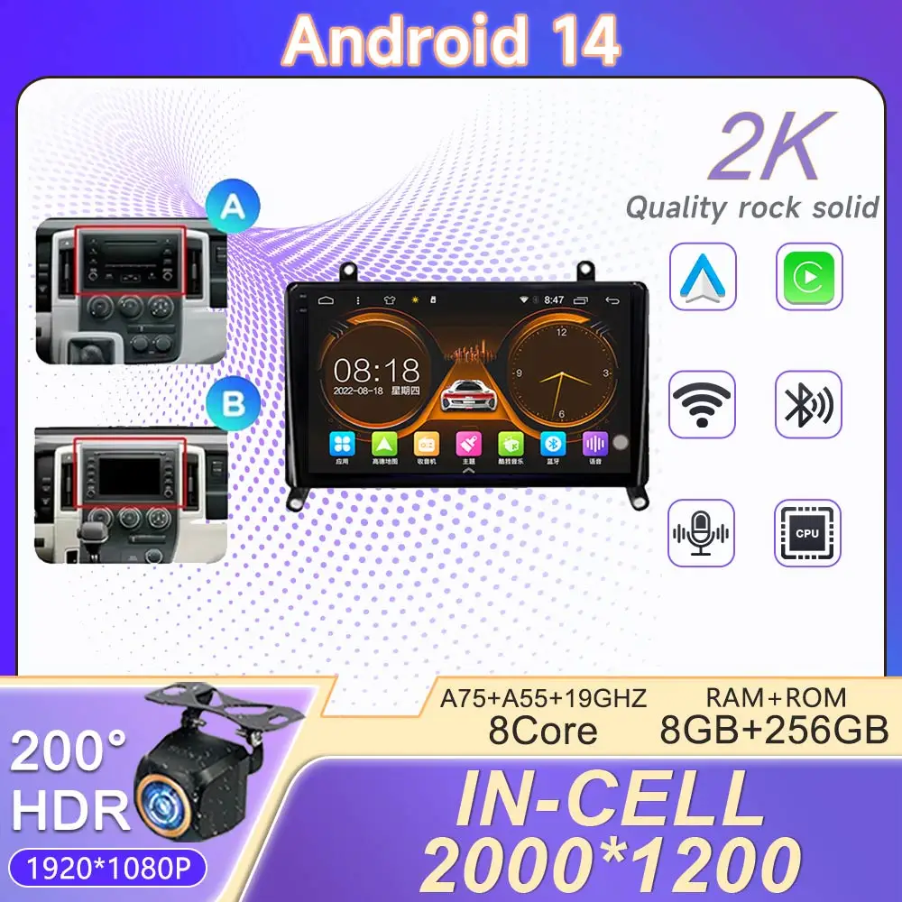 2K Incell экран Android 14 мультимедиа для Toyota Hiace H300 VI GranAce I 2019 - 2022 Автомобильный плеер GPS Стерео навигация радио
2K Incell экран Android 14 мультимедиа для Toyota Hiace H300 VI GranAce I 2019 - 2022 Автомобильный плеер GPS Стерео навигация радио