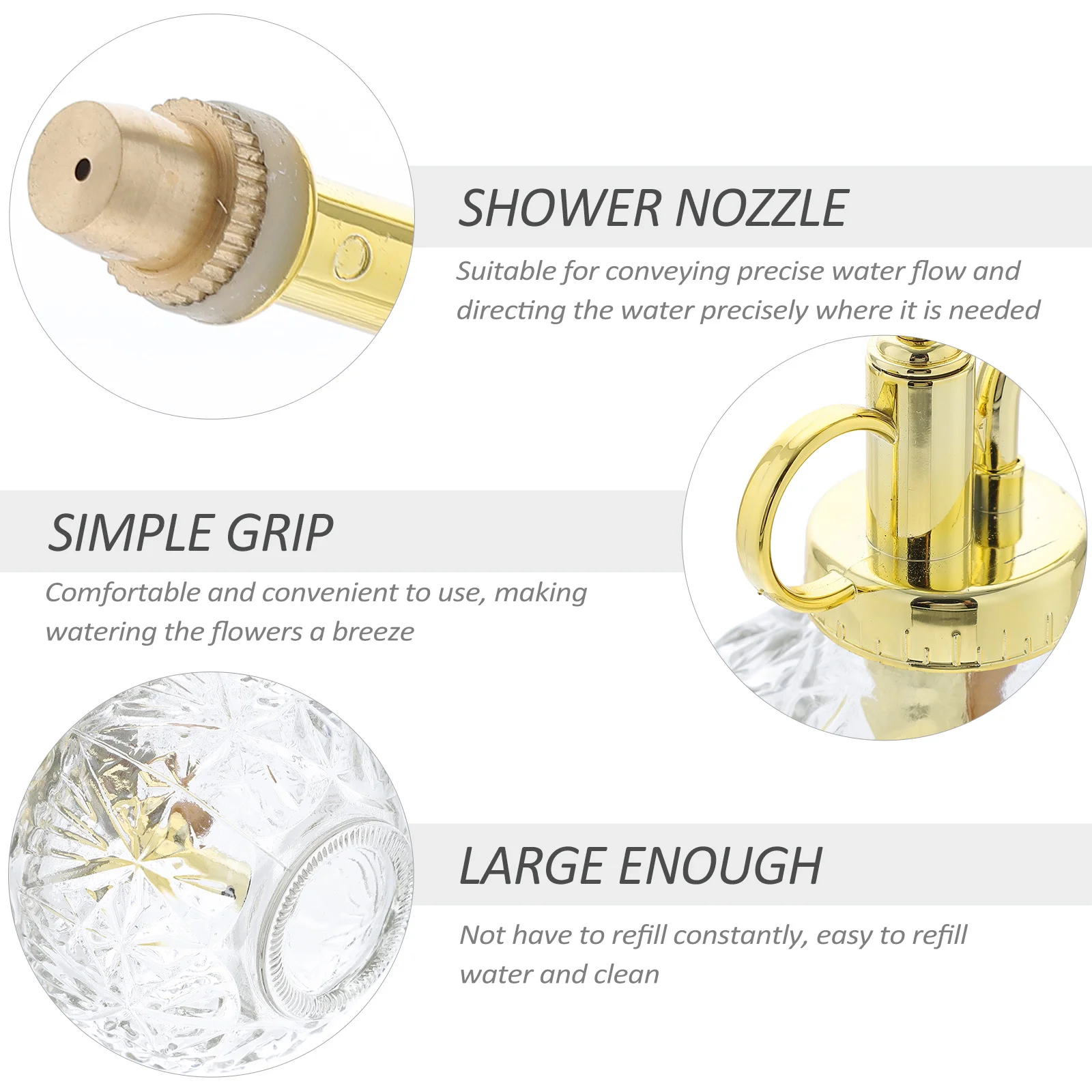 Glass Watering Spray Bottle Vintage Style Retro Design for Home Garden Decor Use Small Size Transparent for Plants
Glass Watering Spray Bottle Vintage Style Retro Design for Home Garden Decor Use Small Size Transparent for Plants