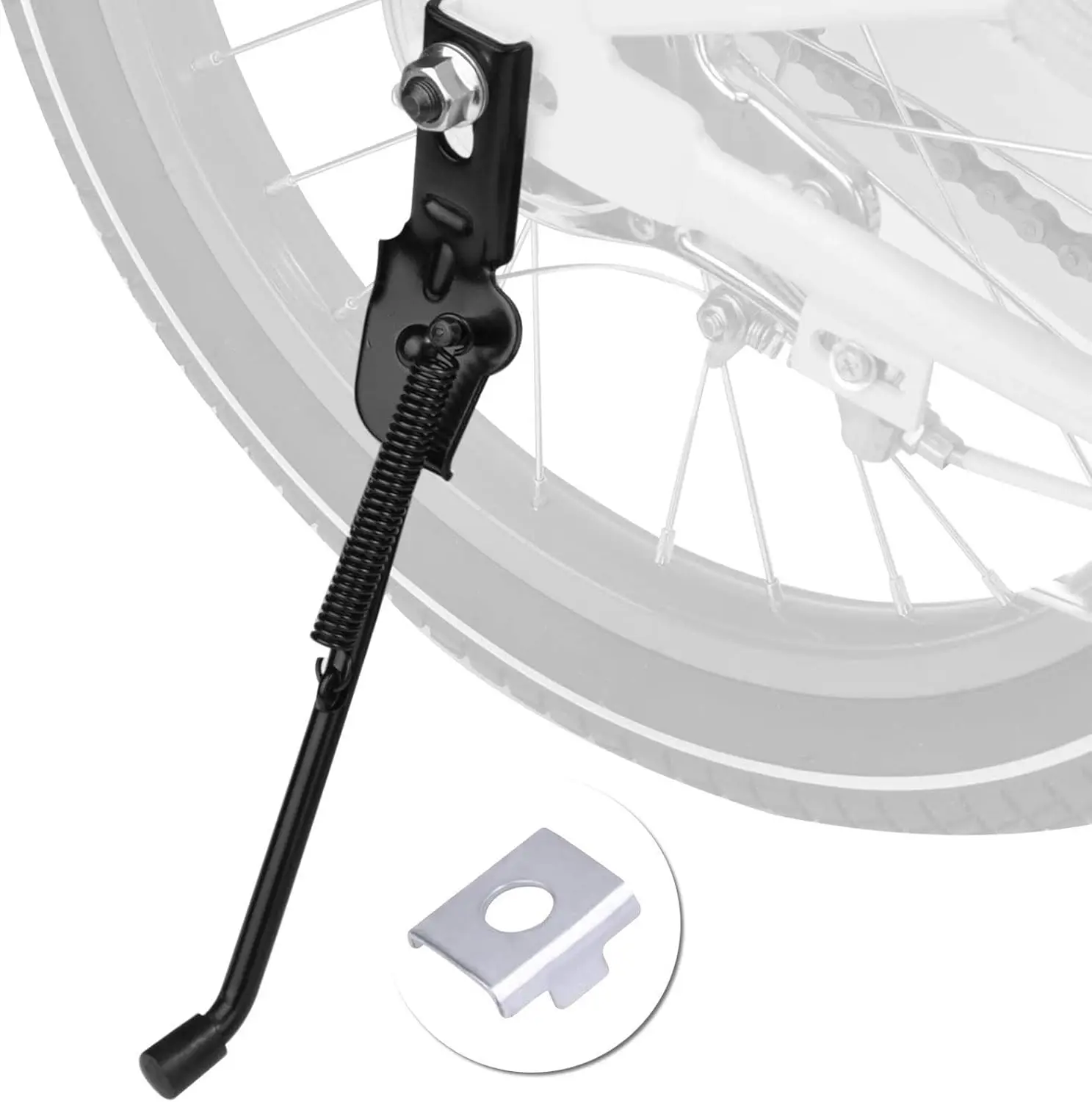 Kids Bike Kickstand Universal Rear Side Stand with Anti-Slip Boot for 16" Wheels
Kids Bike Kickstand Universal Rear Side Stand with Anti-Slip Boot for 16" Wheels