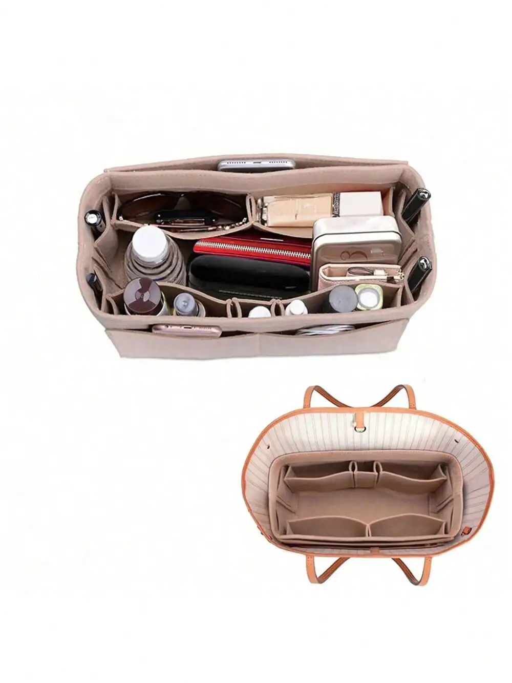 Felt Purse Insert Organizer Portable Cosmetic Bag Fit For Speedy
Felt Purse Insert Organizer Portable Cosmetic Bag Fit For Speedy