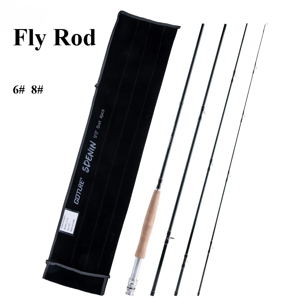 Goture 2.7M Fly Fishing Rod Carbon Four-Section Rod Set,Suitable for Freshwater And Saltwater Fishing for Bass, Salmon And Trout
Goture 2.7M Fly Fishing Rod Carbon Four-Section Rod Set,Suitable for Freshwater And Saltwater Fishing for Bass, Salmon And Trout