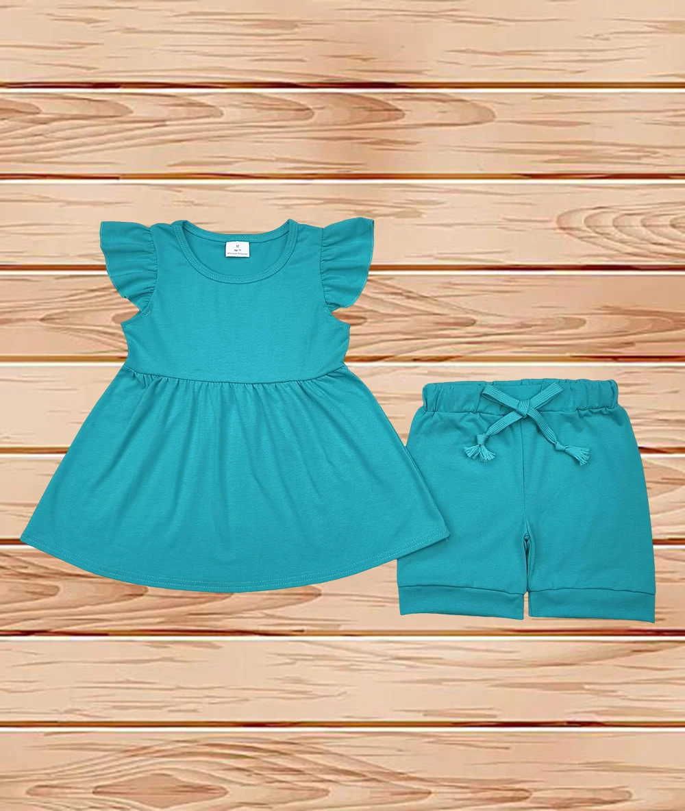 4.12 Wholesale Western Boutique children clothing Baby Girls Blue Cotton Tunic Top Shorts Clothes Sets
4.12 Wholesale Western Boutique children clothing Baby Girls Blue Cotton Tunic Top Shorts Clothes Sets