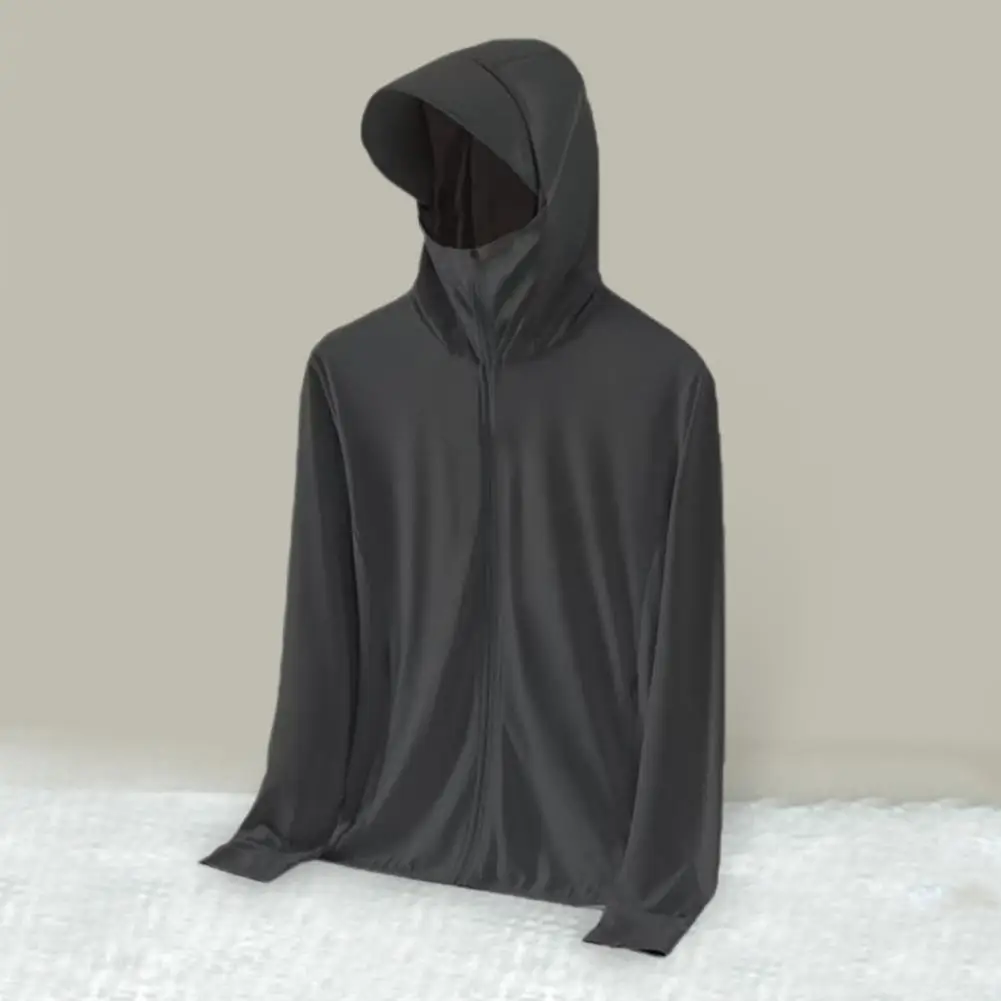 Extended Brim Stand Collar Sunscreen Jacket Long Sleeve Outwear Zipper Placket Women Men Thin Ice Silk Hooded Fishing Coat
Extended Brim Stand Collar Sunscreen Jacket Long Sleeve Outwear Zipper Placket Women Men Thin Ice Silk Hooded Fishing Coat