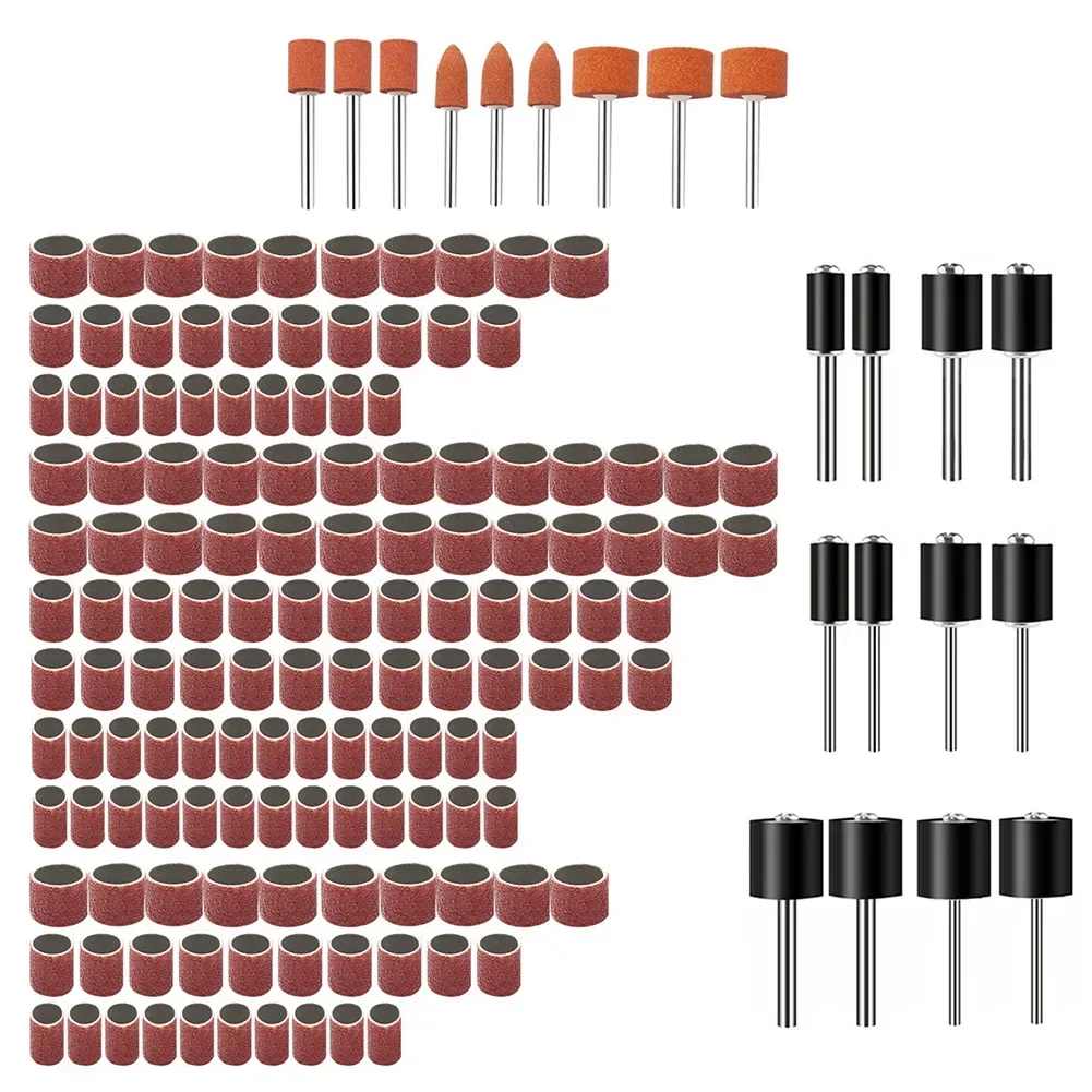 159PCS Sanding Drum Set Aluminum Oxide Metal Drum Sander Sanding Sleeves Sanding Bits Sandpaper For Rotary Tools Accessories
159PCS Sanding Drum Set Aluminum Oxide Metal Drum Sander Sanding Sleeves Sanding Bits Sandpaper For Rotary Tools Accessories