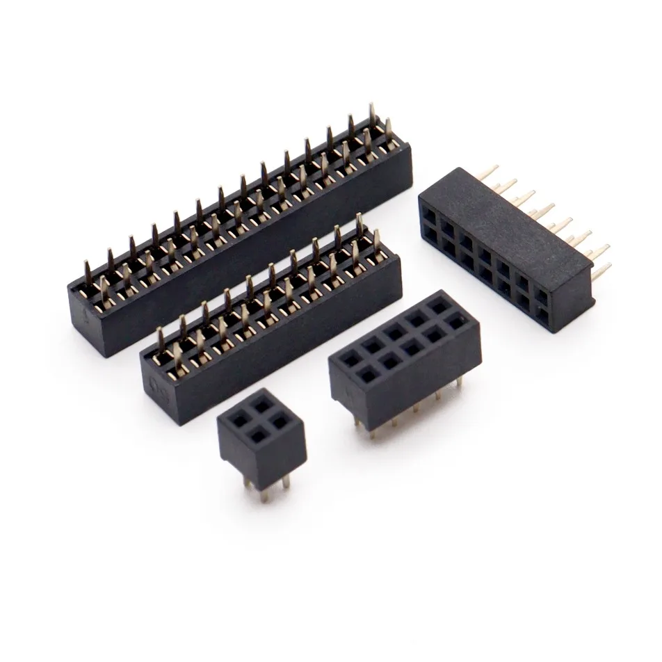 1000pcs 2.0mm Spacing Double Row Copper Pin Gold Plating Female Socket 2x2 3 4 5 6 7 8 10 40P Plastic Height 4.3mm
1000pcs 2.0mm Spacing Double Row Copper Pin Gold Plating Female Socket 2x2 3 4 5 6 7 8 10 40P Plastic Height 4.3mm