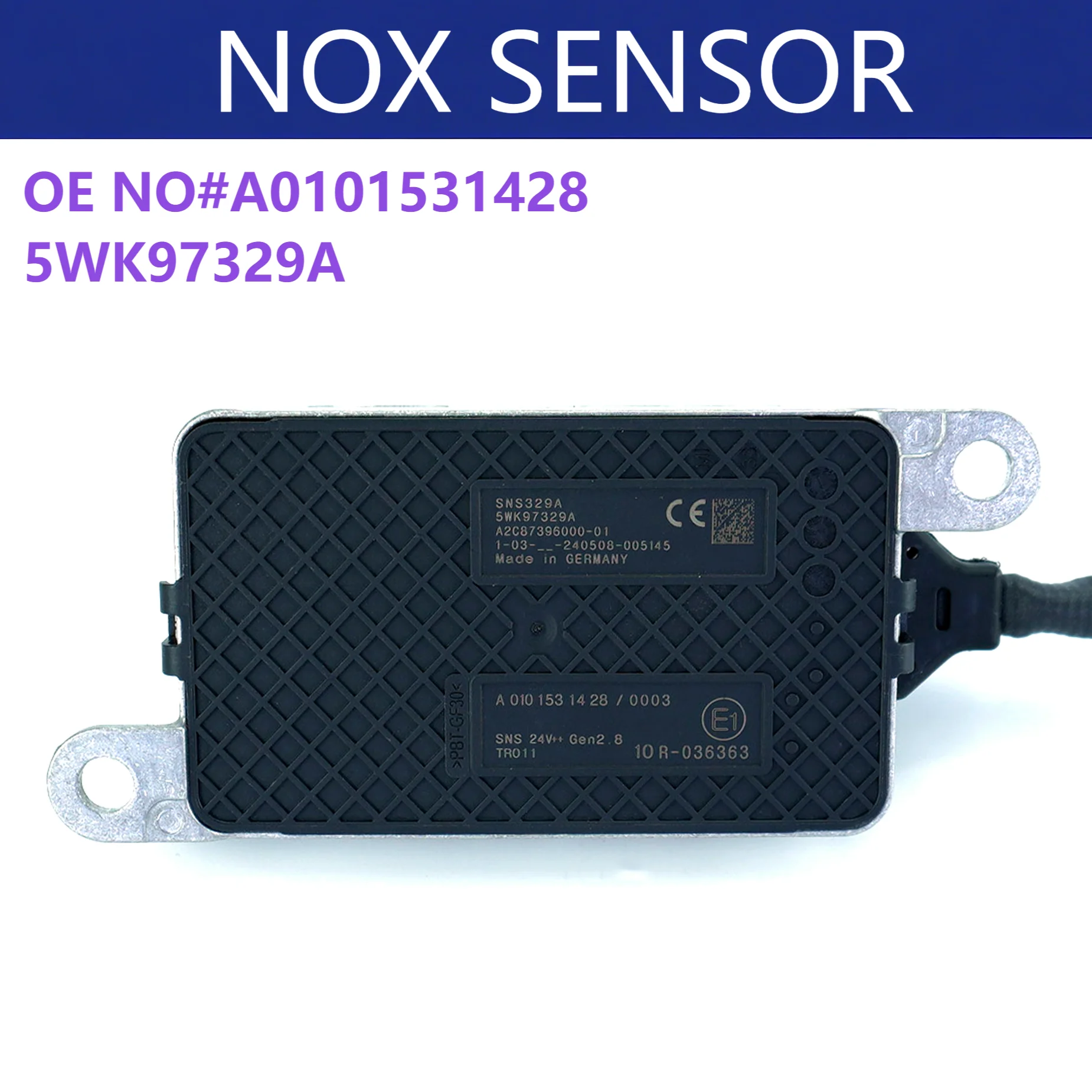 5WK97329A A0101531428 0101531428 Nitrogen Oxygen Nox Sensor 24V For Mercedes-Benz Actros Trcuk Car Accessories
5WK97329A A0101531428 0101531428 Nitrogen Oxygen Nox Sensor 24V For Mercedes-Benz Actros Trcuk Car Accessories