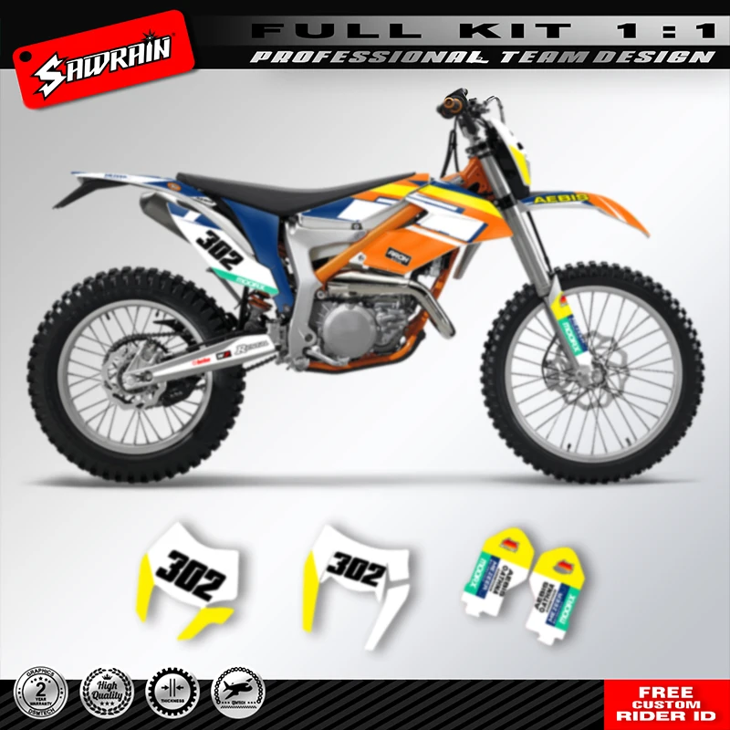 Sawrain Custom Team Motocross Graphics Background Decals Stickers Kit for KTM Freeride 2012-2017 2018-2020
Sawrain Custom Team Motocross Graphics Background Decals Stickers Kit for KTM Freeride 2012-2017 2018-2020