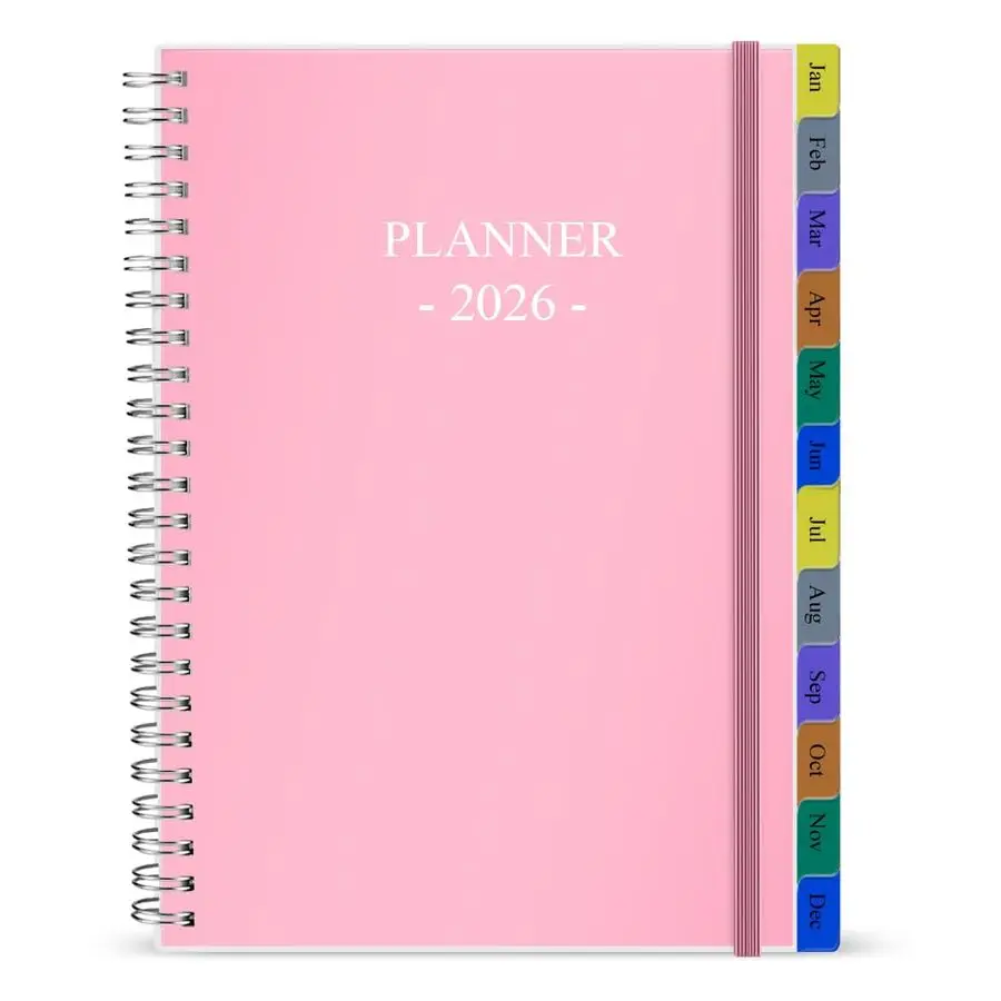 Еженедельный и ежемесячный планировщик на период с января 2026 по декабрь 2026 г., 6,25 x 8,25 дюймов, 12 ежемесячных разделителей, 14 страниц для заметок, внутренний карман.
Еженедельный и ежемесячный планировщик на период с января 2026 по декабрь 2026 г., 6,25 x 8,25 дюймов, 12 ежемесячных разделителей, 14 страниц для заметок, внутренний карман.