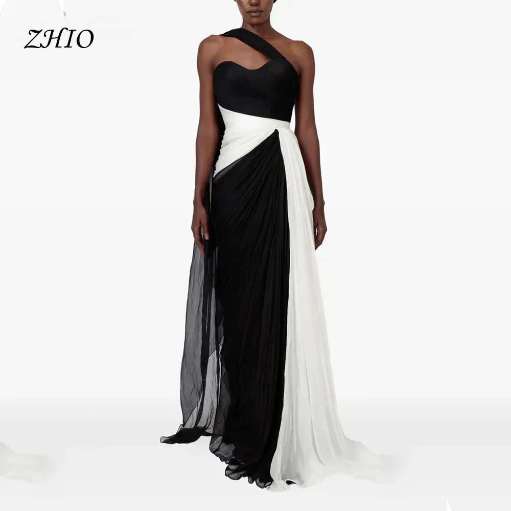 ZHIO Black White Evening Dress Elegant Strapless A Line Prom Dress Flowing Hand-pleated Silk Prom Party Dress Customized
ZHIO Black White Evening Dress Elegant Strapless A Line Prom Dress Flowing Hand-pleated Silk Prom Party Dress Customized