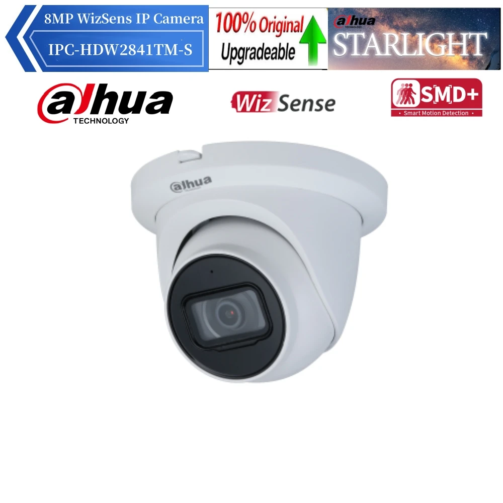 Dahua IPC-HDW2841TM-S 4K 8MP WizSense POE IP Camera Human Vehicle Detection Built-in Mic Outdoor Eyeball Security Camera
Dahua IPC-HDW2841TM-S 4K 8MP WizSense POE IP Camera Human Vehicle Detection Built-in Mic Outdoor Eyeball Security Camera