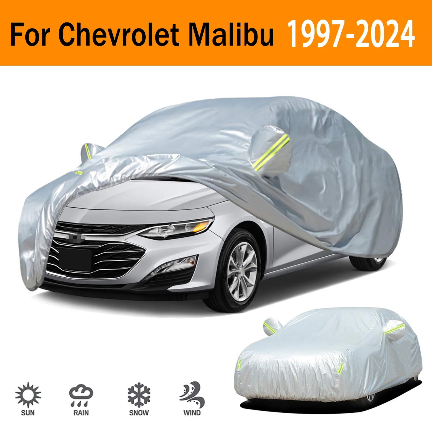 190T Car Cover Protection Sunscreen Heat Insulation Resistant Scratch For Chevrolet Malibu 1997-2024 Car Exterior Accessories
190T Car Cover Protection Sunscreen Heat Insulation Resistant Scratch For Chevrolet Malibu 1997-2024 Car Exterior Accessories