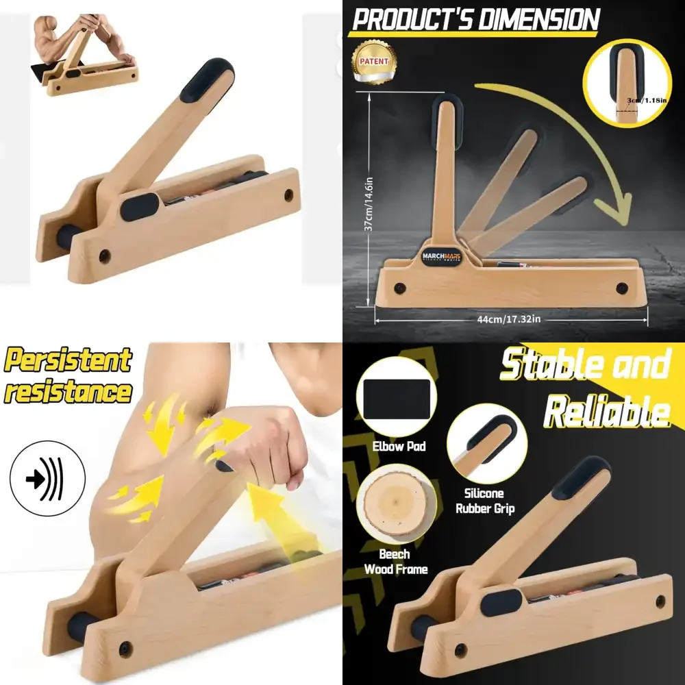 Wellshow Arm Wrestling Training Equipment Forearm Strengthener Adjustable Hydraulic Resistance (Levels 1 12) Arm Trainer
Wellshow Arm Wrestling Training Equipment Forearm Strengthener Adjustable Hydraulic Resistance (Levels 1 12) Arm Trainer