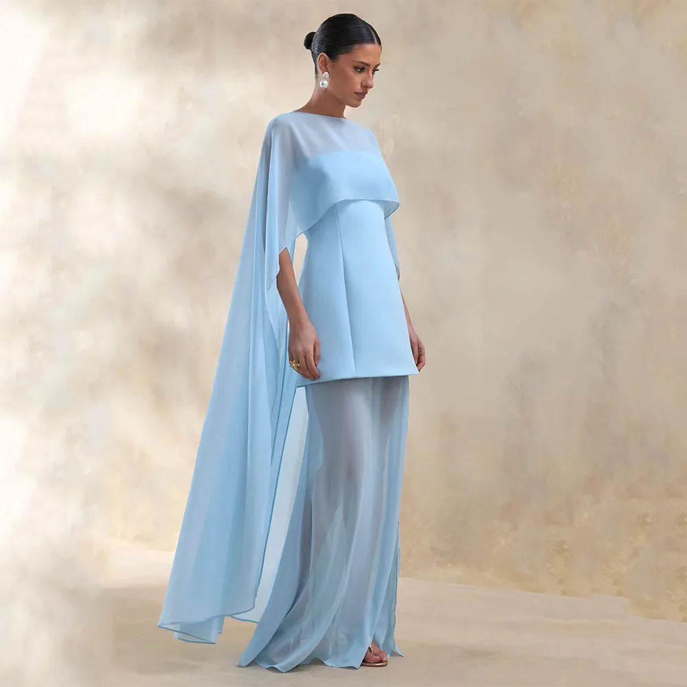 Customized Modern Prom Dress Sky Blue Chiffon 3 Pieces Elegant Formal Evening Dresses Long Side Split Women's Evening Gowns 2026
Customized Modern Prom Dress Sky Blue Chiffon 3 Pieces Elegant Formal Evening Dresses Long Side Split Women's Evening Gowns 2026