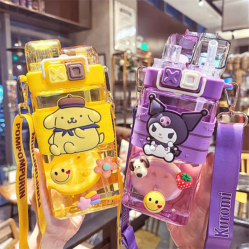 Melody Pomompurin Kuromi Cinnamoroll 520ml Plastic Bottle Double Drinking Cup Portable Student Cute Cartoon Large Capacity Straw
Melody Pomompurin Kuromi Cinnamoroll 520ml Plastic Bottle Double Drinking Cup Portable Student Cute Cartoon Large Capacity Straw