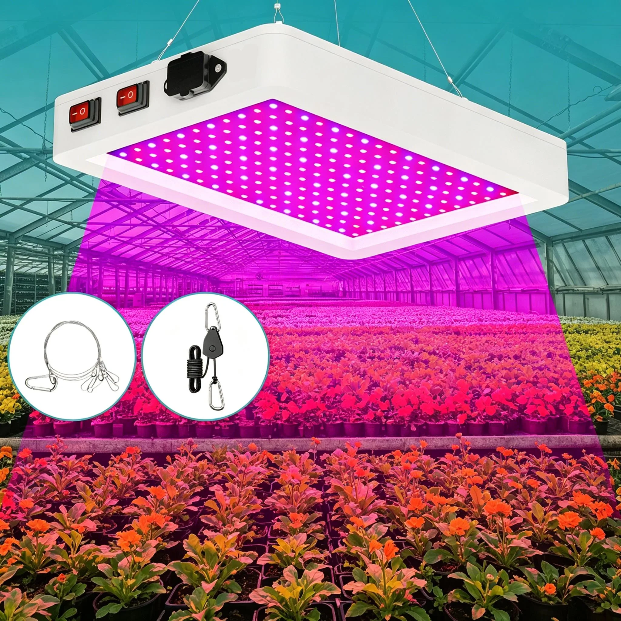 LED Plant Grow Light Full Spectrum 300W Hydroponic Greenhouse Tent Growth Box Fruit Succulent Cultivation Lamp BLoom/VEG 2Modes
LED Plant Grow Light Full Spectrum 300W Hydroponic Greenhouse Tent Growth Box Fruit Succulent Cultivation Lamp BLoom/VEG 2Modes