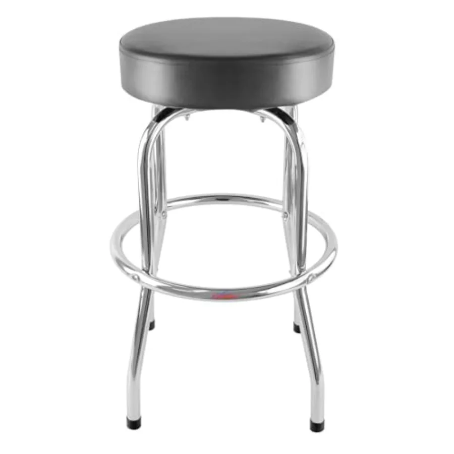 29" H Swivel Bar Stool Black Leatherette Padded Seat Chrome Frame Holds Up to 300 lbs Shop Stool for Kitchen Home Bar
29" H Swivel Bar Stool Black Leatherette Padded Seat Chrome Frame Holds Up to 300 lbs Shop Stool for Kitchen Home Bar