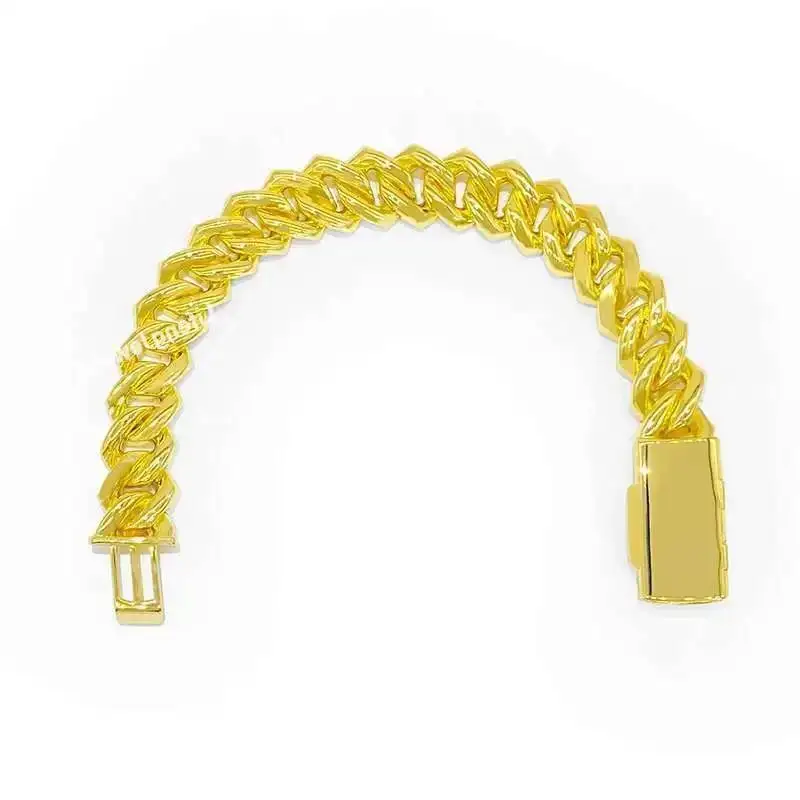 Luxury Custom Men's HipHop Iced Out Cuban Chain Gold Plated VVS Moissanite Diamond Fine Jewelry Bracelets Miami Cuban Link Chain
Luxury Custom Men's HipHop Iced Out Cuban Chain Gold Plated VVS Moissanite Diamond Fine Jewelry Bracelets Miami Cuban Link Chain