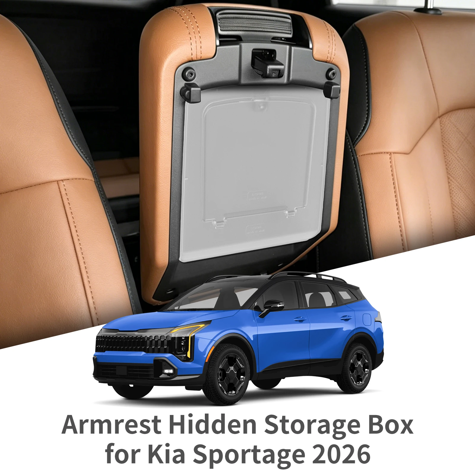 LUCKEASY for Kia Sportage NQ5 2023-2026 Center Console Armrest hidden Storage Box Transparent Organizer Accessories Tidying ABS
LUCKEASY for Kia Sportage NQ5 2023-2026 Center Console Armrest hidden Storage Box Transparent Organizer Accessories Tidying ABS