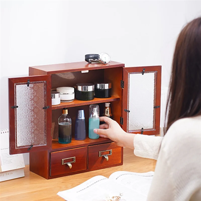 Hot Selling-Wind Retro Old Wooden Desktop Storage Cabinet Drawer Type Cosmetic Storage Box Perfume Storage Cabinet,Wind Retro Ol
Hot Selling-Wind Retro Old Wooden Desktop Storage Cabinet Drawer Type Cosmetic Storage Box Perfume Storage Cabinet,Wind Retro Ol