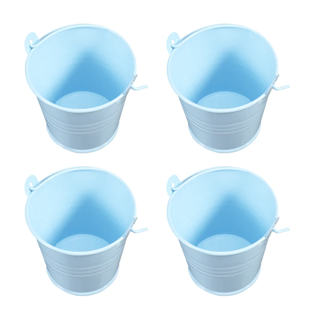 4pcs Small Iron Buckets Portable Flower Planters Blue Simple Metal Bucket Garden Decor Photo Prop Retro Style Planter
4pcs Small Iron Buckets Portable Flower Planters Blue Simple Metal Bucket Garden Decor Photo Prop Retro Style Planter