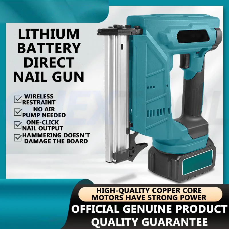 Electric Brushless Nail Gun,F30 Staple Rechargeable Gun,Straight Impact Nail Gun,Pneumatic Woodworking Tray Finish,With Battery
Electric Brushless Nail Gun,F30 Staple Rechargeable Gun,Straight Impact Nail Gun,Pneumatic Woodworking Tray Finish,With Battery