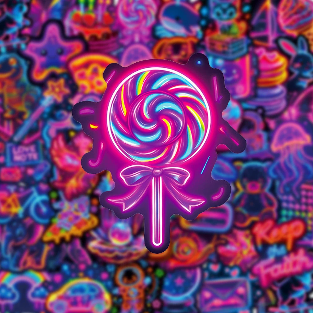 10/30/56pcs Creative Cute Neon Cartoon Stickers Decals DIY Skateboard Car Notebook Helmet Aesthetic Graffiti Sticker Fun for Toy
10/30/56pcs Creative Cute Neon Cartoon Stickers Decals DIY Skateboard Car Notebook Helmet Aesthetic Graffiti Sticker Fun for Toy