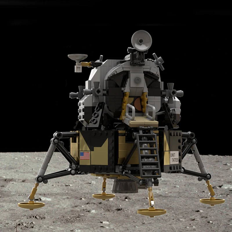 Apollo 11 LM Realism Model MOC Building Bricks War Equipment Modular Technology Gifts Holiday Assemble Children Toys Suit
Apollo 11 LM Realism Model MOC Building Bricks War Equipment Modular Technology Gifts Holiday Assemble Children Toys Suit
