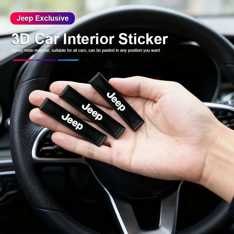 3D Car Interior Exterior Decoration Sticker Accessories For Jeep Wrangler Grand Cherokee Avenger Compass Wagoneer Gladiator XJ
3D Car Interior Exterior Decoration Sticker Accessories For Jeep Wrangler Grand Cherokee Avenger Compass Wagoneer Gladiator XJ