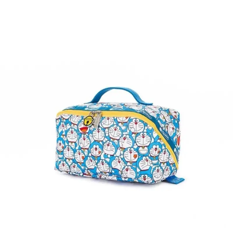 In stock cute cartoon blue cat hand-held cosmetic bag large-capacit exquisite and stylish portable travel wash storage bag
In stock cute cartoon blue cat hand-held cosmetic bag large-capacit exquisite and stylish portable travel wash storage bag