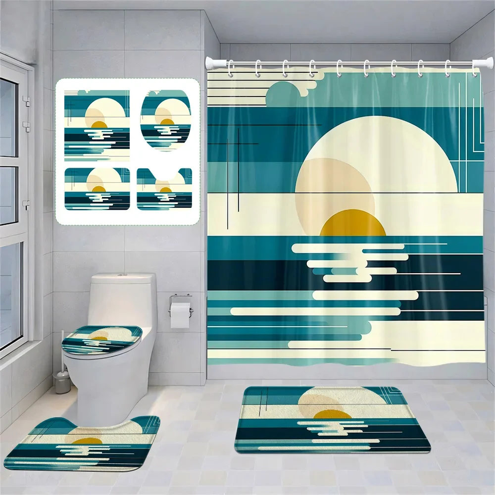 Spring and Summer Flower Illustration Shower Curtain Toilet Mat Non-slip Toilet Cushion Cover Bathroom Fabric Household Products
Spring and Summer Flower Illustration Shower Curtain Toilet Mat Non-slip Toilet Cushion Cover Bathroom Fabric Household Products