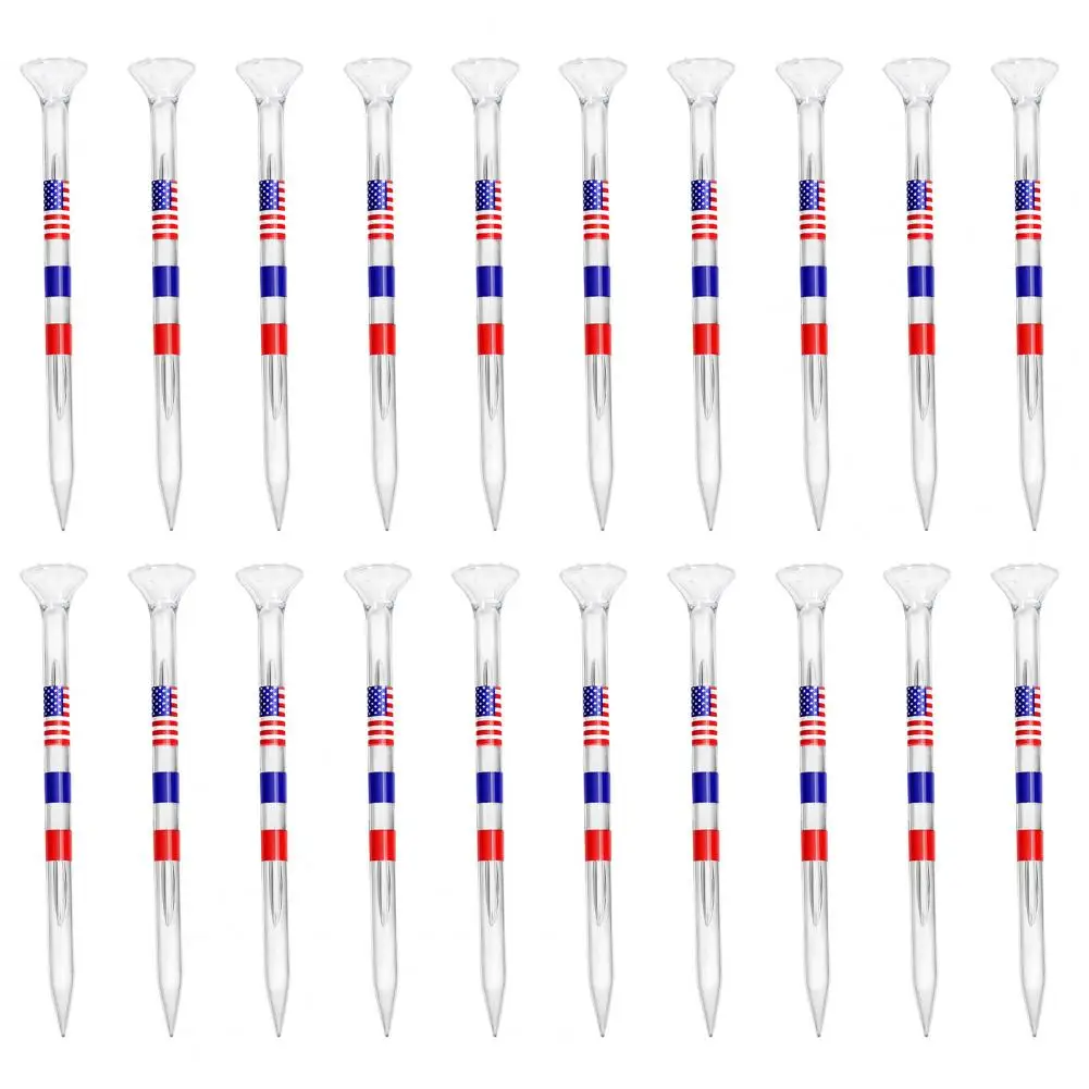 Reusable Golf Tees Premium Unbreakable Golf Tees 20 Pcs Transparent Plastic Reduce Friction American National Flag for Side
Reusable Golf Tees Premium Unbreakable Golf Tees 20 Pcs Transparent Plastic Reduce Friction American National Flag for Side
