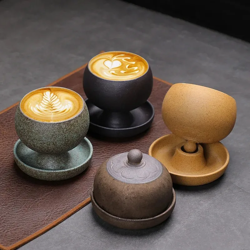 Vintage Stoneware Coffee Mug with Saucer Retro Ceramic Latte Art Cup Handmade Rustic Tea Cup for Home Cafe Boho Tableware
Vintage Stoneware Coffee Mug with Saucer Retro Ceramic Latte Art Cup Handmade Rustic Tea Cup for Home Cafe Boho Tableware